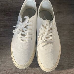 Everlane White Canvas Sneakers